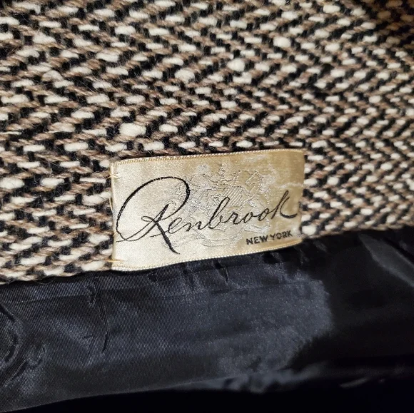 Vintage Abercrombie And Fitch Tweed Coat Xl 80s - Picture 6 of 10